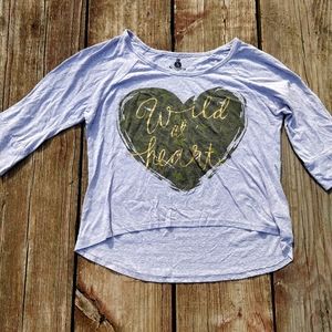 XXL High low lounge 3/4 sleeve shirt